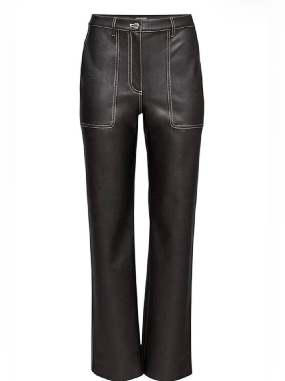 Aritzia Wilfred Black Faux Leather bottoms pants SIZE 0 like new